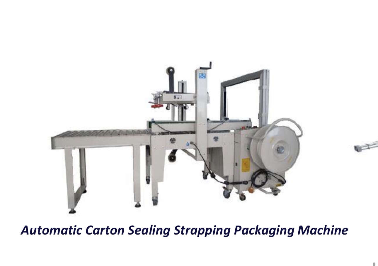 Automatic Carton Sealing Strapping Packaging Machine