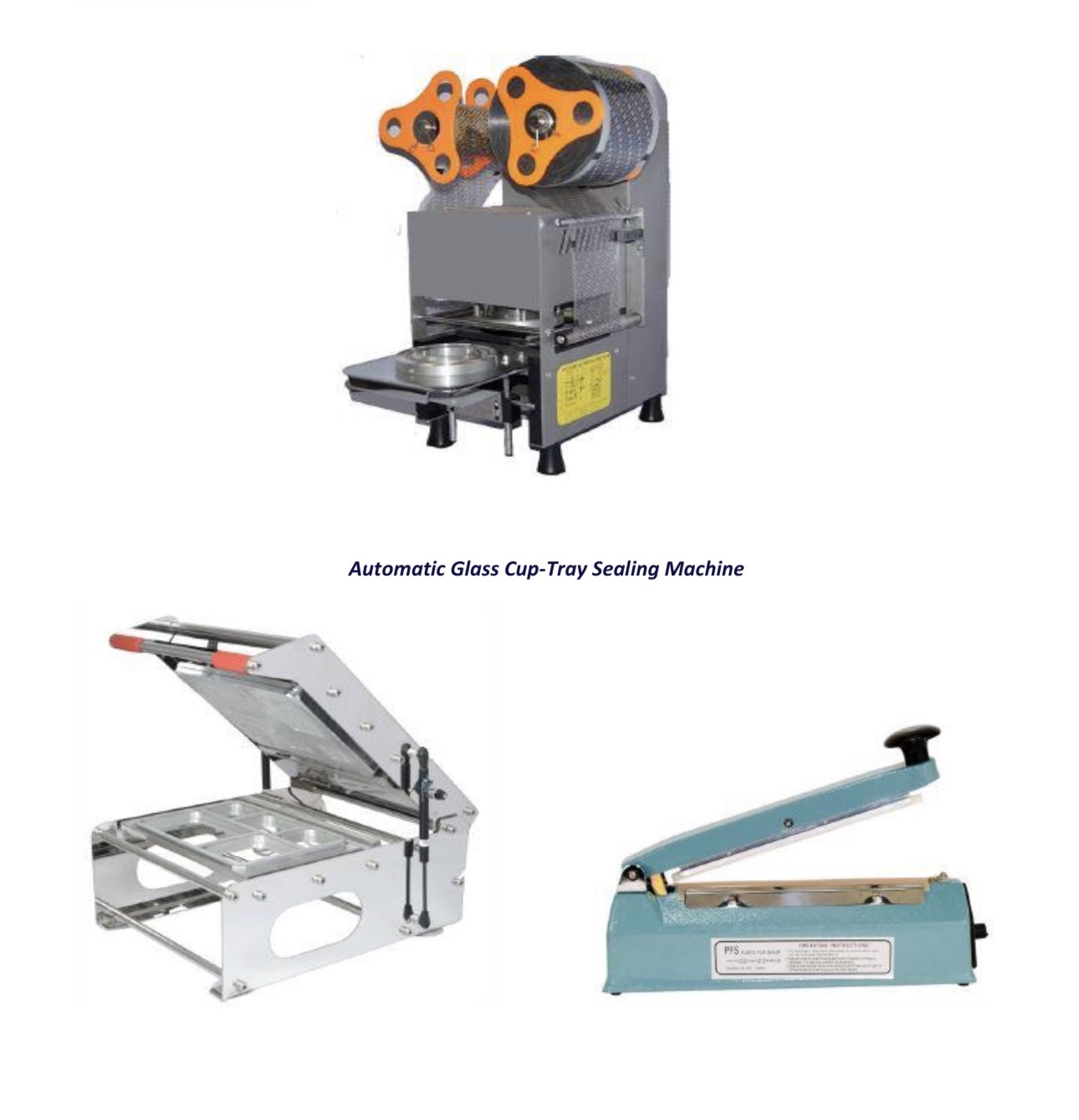 Automatic Glass Cup Tray Sealing Machine