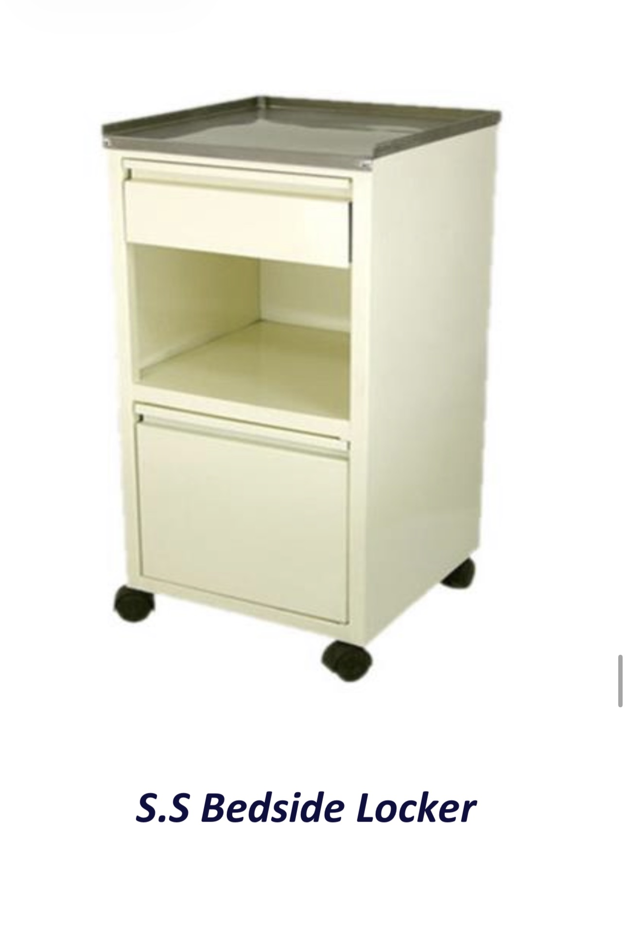 S.S Bedside Locker