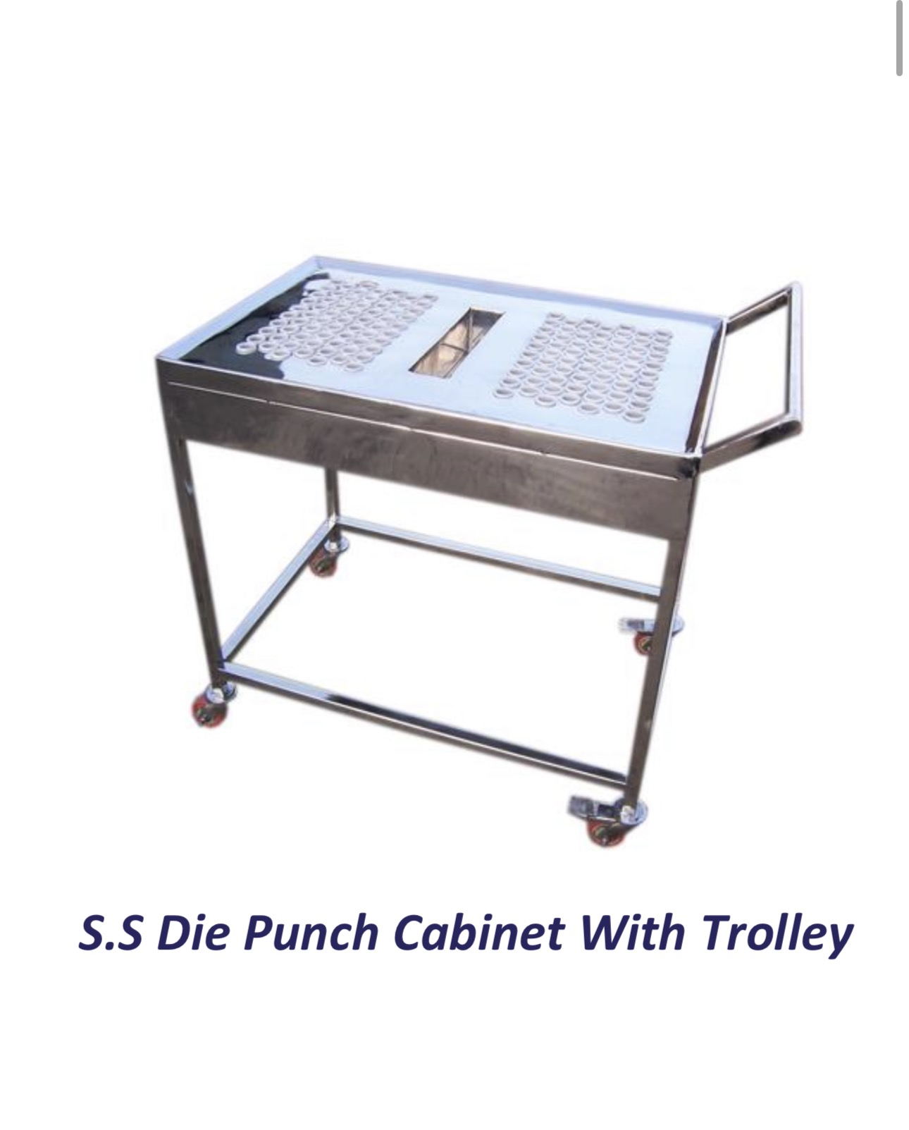 S.S Die Punch Cabinet With Trolley
