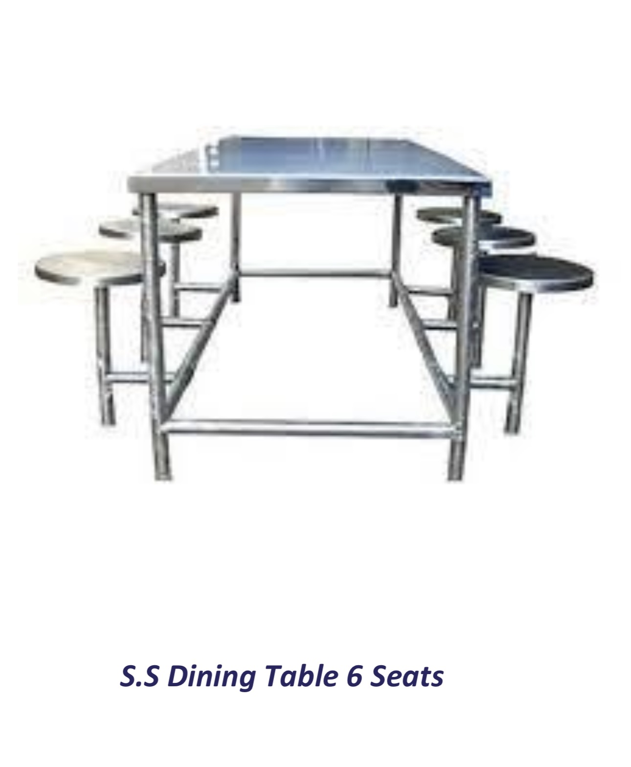 S.S Dining Table 6 Seat