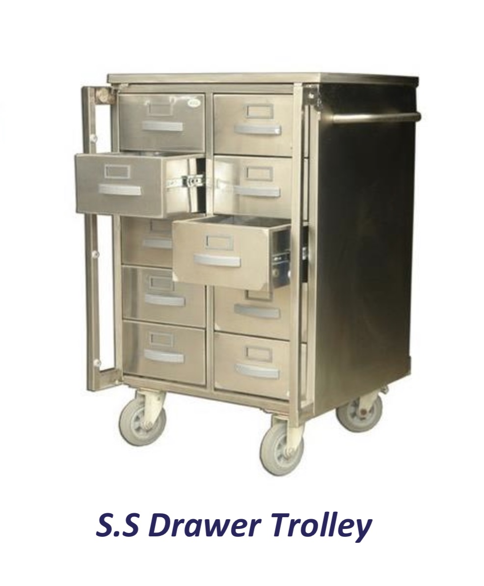 S.S Drawer Trolley