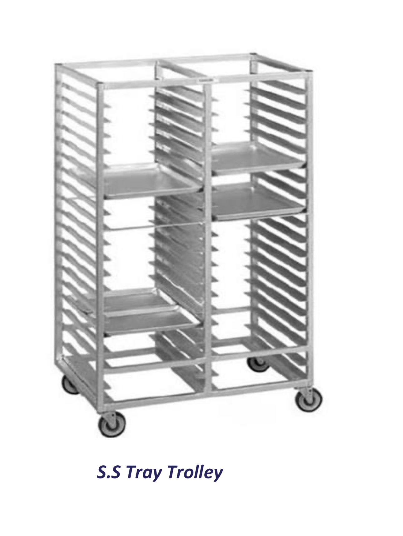 S.S Tray Trolley